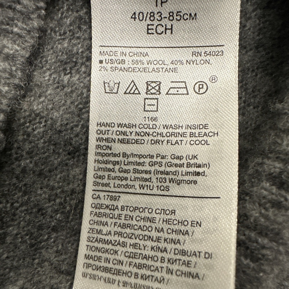 Banana Republic Womens Gray Wool Blend Knit Hoodie Sweater Velvet Drawstring XS - Picture 3 of 12